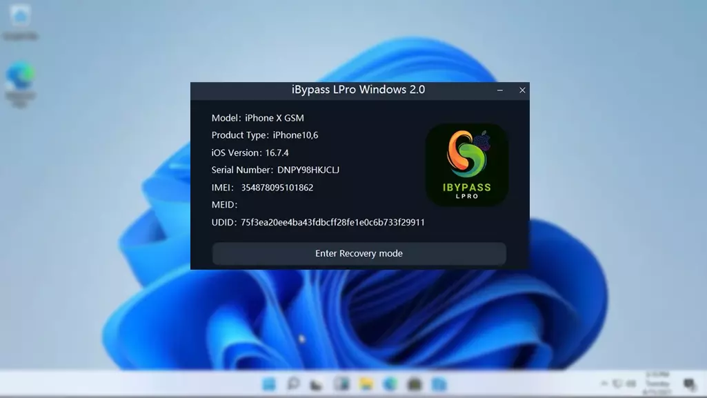 iBypass LPro - Hello Bypass With SIM Signal (Windows Tool) - iPhone 8/8+